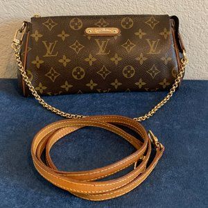 Louis Vuitton Monogram Eva Pochette Crossbody Purse